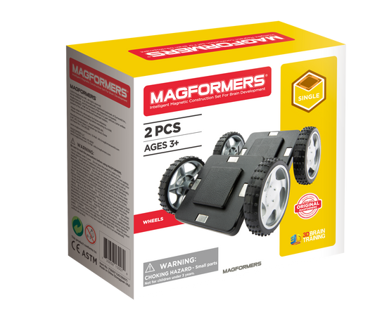 274-10 Magformers Räder mit Grundplatte 2