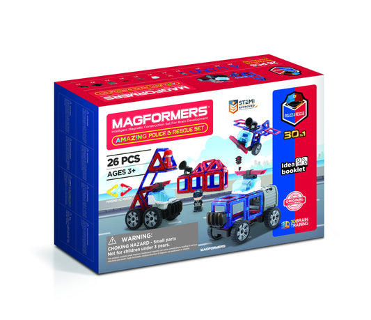 278-58 Magformers Amazing Police & Rescue Set