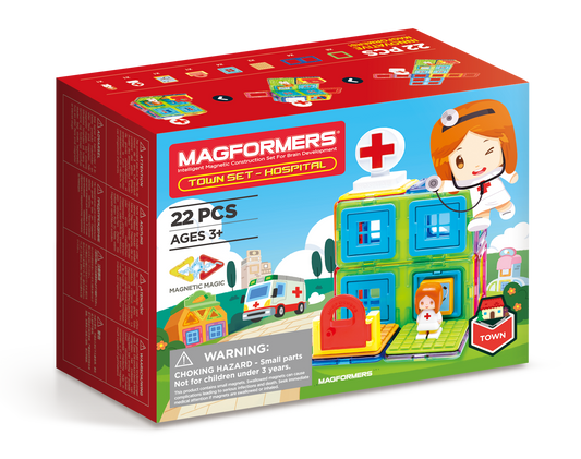 278-78 Magformers Town Set - Hospital