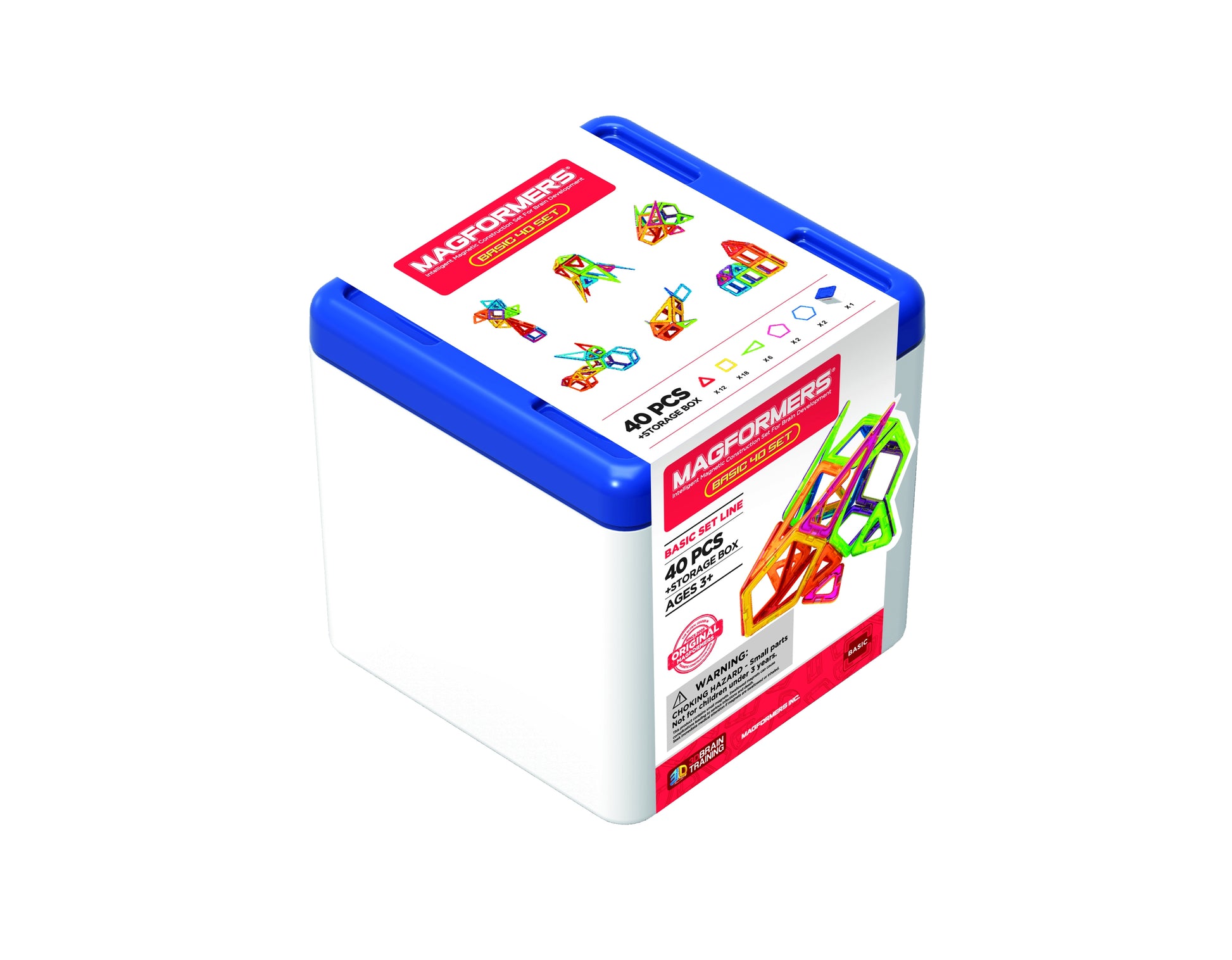 278 43 Magformers 40 Set mit Aufbewahrungsbox mit Inhalt