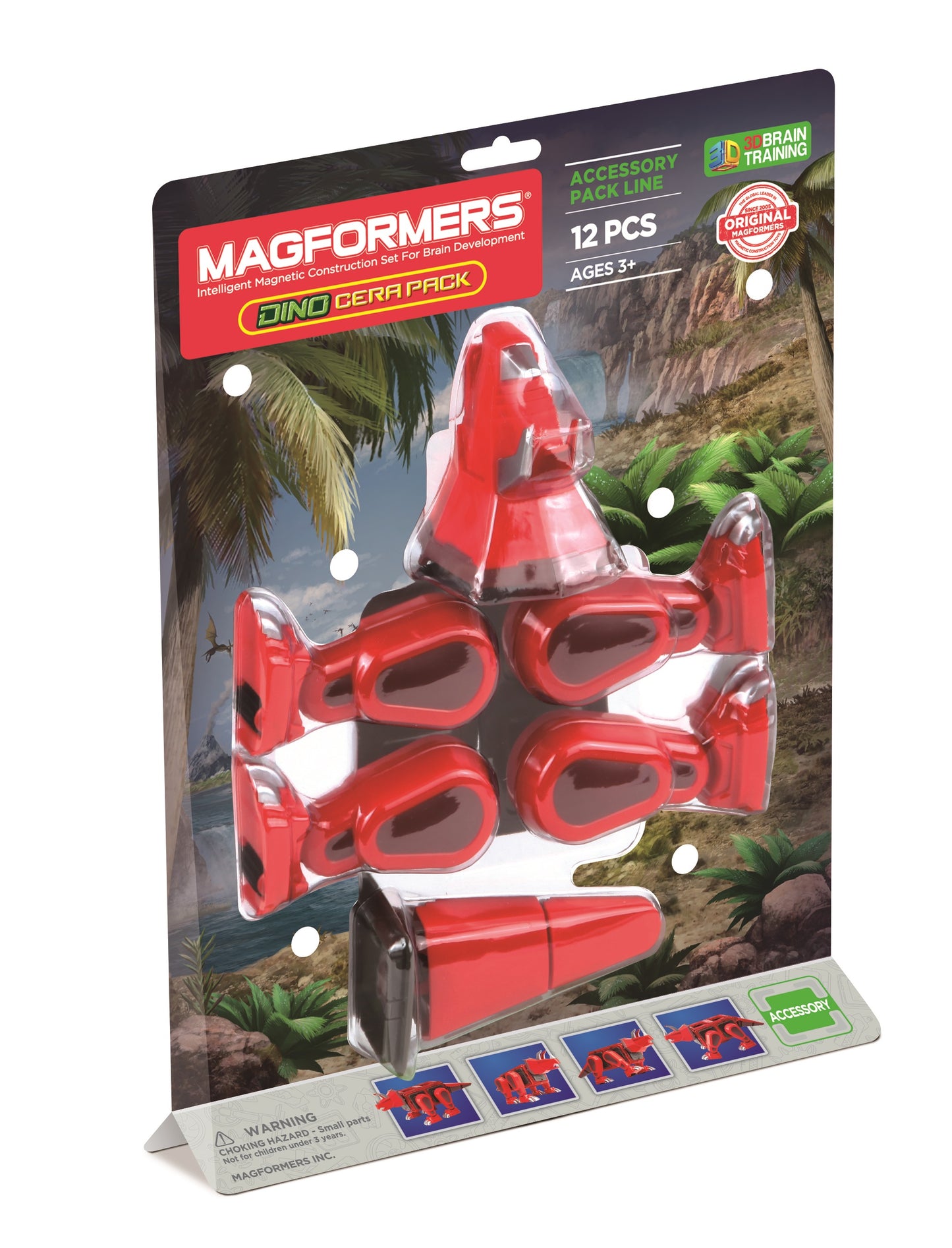278-22 Magformers Dino Cera Pack 12